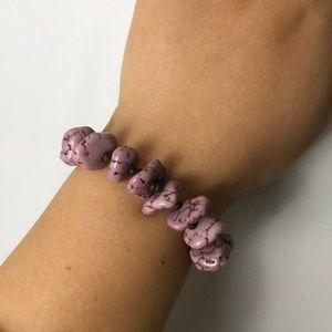 Pink stone bracelet